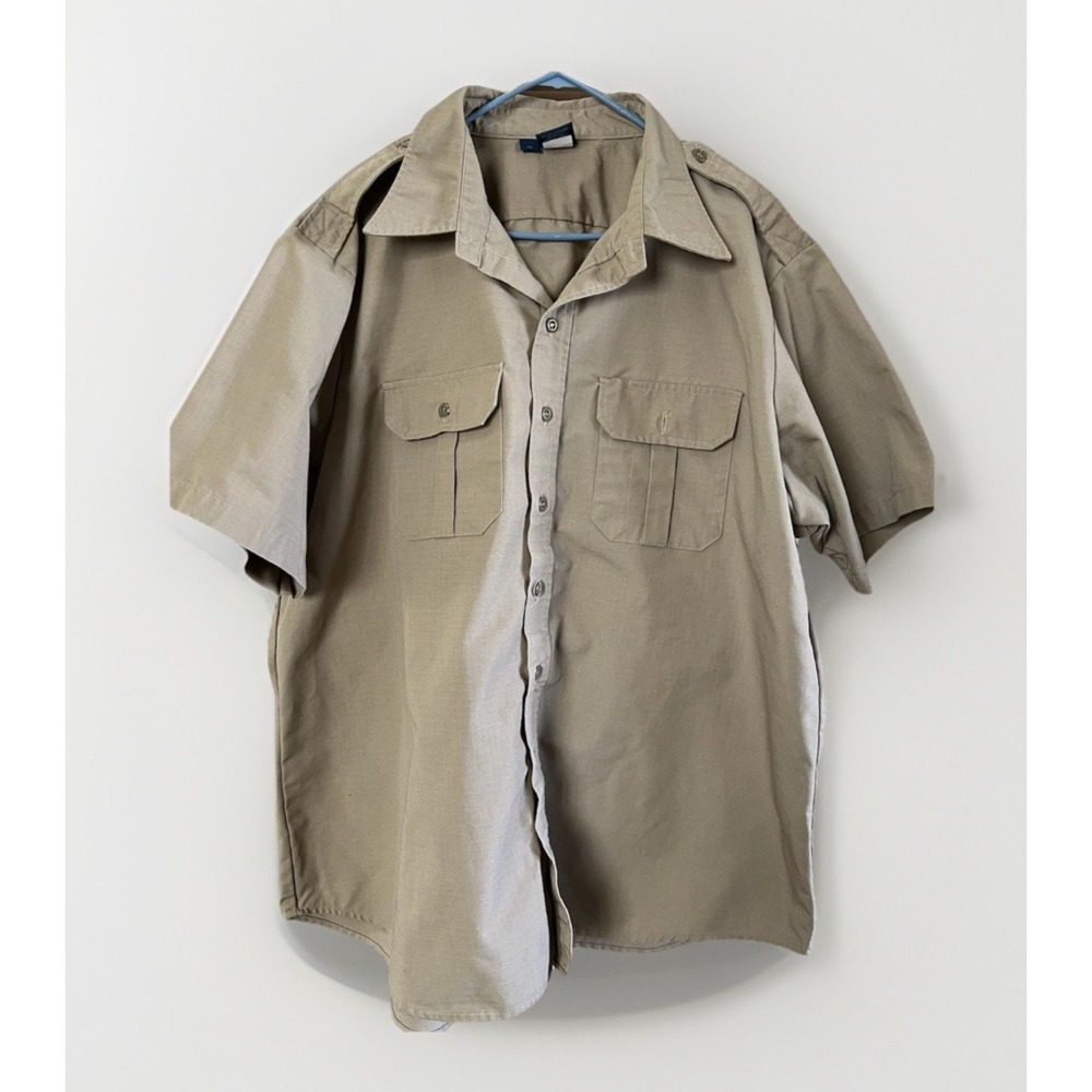 Propper Tactical Button Down Short-Sleeved Men's 2XL Khaki‎ Shirt